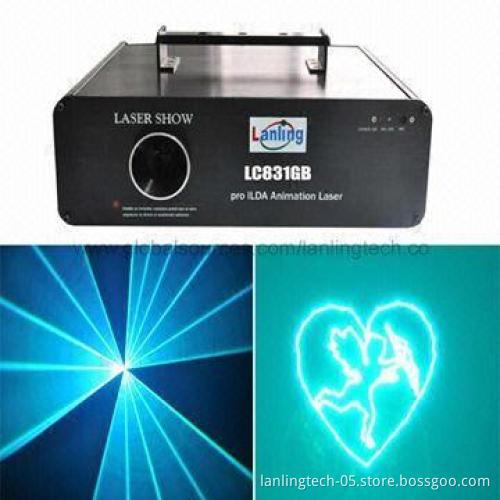 450mW Cyan ILDA Laser Show Christmas Lights, OEM and ODM Orders are Welcome